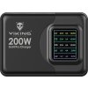Viking USB GaN charger 200W PD PRO/síťový adaptér/Output:3xUSB-C,2xUSB-A/Rychlo nabíjení/