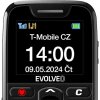 EVOLVEO EasyPhone, mobilní telefon pro seniory s nabíjecím stojánkem, černá