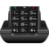 EVOLVEO EasyPhone, mobilní telefon pro seniory s nabíjecím stojánkem, černá