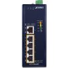 Planet Průmyslový PoE switch, 5x1Gb, 4x PoE 802.3at 36/120W, -40až75°C, dual 12-56VDC, IP40, fanless