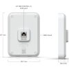 Ubiquiti UniFi 7 In-Wall - Wi-Fi 7 AP, 2.4/5GHz, až 5 Gbps, 3x 2.5GbE, PoE/PoE+ (bez PoE injektoru)