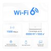 TP-Link Mercusys Halo H60X(3-pack) WiFi systém, WiFi 6, AX1500, 3x GLAN2,4/5 GHz