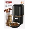Dávkovač krmiva Pet Care, 4 l, černý