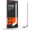 Tenda U2v5 AX300 WiFi 6 USB Adapter, 286 Mb/s, 802.11ax/b/g/n, 6 dBi, Soft AP, Win 7/10/11, Linux
