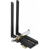 TP-Link Adapter PCI-e TX50E Archer AX3000 Wi-Fi 6 PCI Express Adapter Bluetooth 5.0 MU-MIMO 2x High Gain ext. antennas OFDMA Black EU