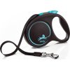 Flexi New Black Design M páska 5m/25 kg svetle modre