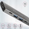 AXAGON hub USB-C / HMC-5G2 / USB 3.2 Gen2 / 2x USB-C / 2X USB-A / 1x HDMI / 4k/60 / 100W PD / 0,1m
