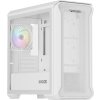 Počítačová skříň Genesis IRID 503 ARGB LITE/Mini Tower/Transpar./Bílá