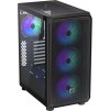 Endorfy skříň Arx 500 ARGB / ATX / 4 x 140 ARGB fan (až 7 fans) / 2xUSB-A / USB-C / tvrzené sklo  / mesh panel /  černá