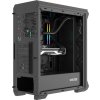 Počítačová skříň Genesis IRID 505F/Midi Tower/Transpar./Černá