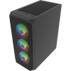 PC skříň Fury SHOBO/Midi Tower/Transpar./Černá
