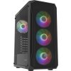 PC skříň Fury SHOBO/Midi Tower/Transpar./Černá