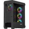 Počítačová skříň Genesis IRID 505 ARGB V2/Midi Tower/Transpar./Černá