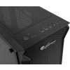 Počítačová skříň Genesis IRID 505 V2/Midi Tower/Transpar./Černá