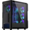 Endorfy skříň Regnum 400 ARGB / ATX / 4x120mm ARGB / 2xUSB / prosklená bočnice / černá