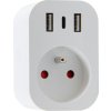 IMMAX NEO SMART chytrá vnitřní zásuvka s kolíkem (typ E)/ 16A/ 2x USB/ 1x USB-C/ Zigbee/ LIDL/ TUYA