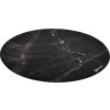 AROZZI Zona Floorpad Black Marble/ ochranná podložka na podlahu/ kulatá 121 cm průměr/ design černý mramor