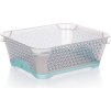 KEEEPER Košík úložný protiskluzový JONAS 20 x 16 x 7 cm, tyrkysový