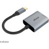 AKASA USB 3.2 Type-C čtečka paměťových karet microSD/SD / AK-CR-10BK / 18cm / černá