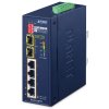 Planet IFGS-624PTF průmyslový L2 switch, 4x 10/100, 2x 1Gb SFP, 4x 802.3at PoE, -40~75°C, 12-54VDC, IP40, fanless, RING