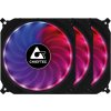 CHIEFTEC sada ventilátorů Tornado / 3x 120mm fan / RGB LED / RGB ovladač / Dálkové ovládání / ultratichý 16 dBa