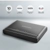 AXAGON kovový box na M.2 NVMe a 2,5" SATA SSD s funkní klonování / ADSA-CC / USB-C 3.2 Gen 2 / kabel 30cm