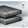 AXAGON kovový box na M.2 NVMe a 2,5" SATA SSD s funkní klonování / ADSA-CC / USB-C 3.2 Gen 2 / kabel 30cm