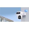 EZVIZ IP kamera H90 2K/ duální/ PTZ/ Wi-Fi/ 2 x 4Mpix/ krytí IP65/ objektiv 2,8 + 6mm/ H.265/ IR přísvit až 30m/ bílá