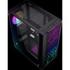 Gembird Computer Fornax 2500 ARGB/Midi Tower/Transpar./Černá
