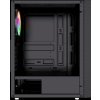 Gembird Computer Fornax 2500 ARGB/Midi Tower/Transpar./Černá