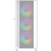 Gembird Fornax 4000 ARGB/Midi Tower/Transpar./Bílá