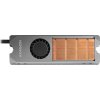 AXAGON CLR-M2FAN, měděný chladič s ventilátorem pro jedno i oboustranný M.2 SSD disk, výška 13 mm