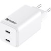Sandberg AC Charger Dual USB-C PD65W EU