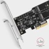 AXAGON PCES-SA4M2, PCIe řadič - 2x interní SATA 6G port + 2x SATA M.2 slot, ASM1164, SP & LP