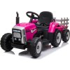 Elektrický traktor Baby Mix Erick s dálkovým ovladačem růžový