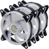 AKASA sada 3x 120mm LED ventilátor VEGAS AR7 + 1x redukce z 3x 3-Pin na 1x 3-Pin / AK-FN107 /