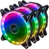 AKASA sada 3x 120mm LED ventilátor VEGAS AR7 + 1x redukce z 3x 3-Pin na 1x 3-Pin / AK-FN107 /