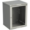 Solarix rozvaděč nástěnný SENSA 15U 500mm, dveře sklo, šedá RAL 7035, SENSA-15U-65-11-G