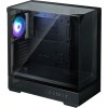 Zalman skříň P40 Prism / miniIT / 120mm ARGB fan / 2xUSB 3.0 / USB-C / panoramatická / černá