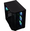 BitFenix skříň T10 Negro / ATX / 4x 120mm ARGB fan + controller / USB 3.0 / USB-C / panoramatická / černá