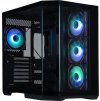BitFenix skříň T10 Negro / ATX / 4x 120mm ARGB fan + controller / USB 3.0 / USB-C / panoramatická / černá