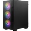 MSI skříň MAG FORGE M100R/ bez zdroje/ levé temperované sklo/ 4x 120 mm A-RGB fan/ 1x USB3.2/ černá