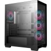 DEEPCOOL skříň CG580 4F / ATX / 4x120mm ARGB fans / 2xUSB 3.0 / panoramatická / tvrzené sklo / černá