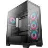 DEEPCOOL skříň CG580 4F / ATX / 4x120mm ARGB fans / 2xUSB 3.0 / panoramatická / tvrzené sklo / černá