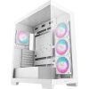 DEEPCOOL skříň CG580 4F / ATX / 4x120mm ARGB fans / 2xUSB 3.0 / panoramatická / tvrzené sklo / bílá