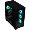 BitFenix skříň CETO / ATX / 4x 120mm FRGB fan / 2x USB 3.0 / USB-C / tvrzené sklo / černá
