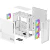 DEEPCOOL skříň CH560 Digital / MidT/ 3x140 a 120mm ARGB fan / USB 3.0 / USB-C/ tvrzené sklo / digitální displej / bílá