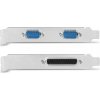 AXAGON PCEA-PSN, PCIe řadič - 1x paralelní (LPT) + 2x sériový port (RS232) 250 kbps, vč. LP