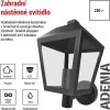 Zahradní nástěnné svítidlo ADENIA, 19,8 x 15 x 27,8 cm, 1 x E27, 15 W
