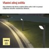 LED zahradní sloupkové svítidlo NIKA, 16,5 x 12 x 50 cm, 12,5 W, teplá bílá
